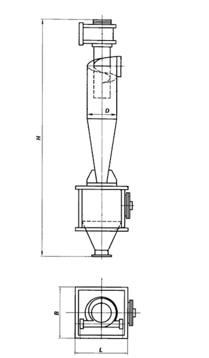 ЦН-11-400-1УП с улиткой и бункером